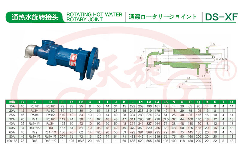 通热水旋转接头